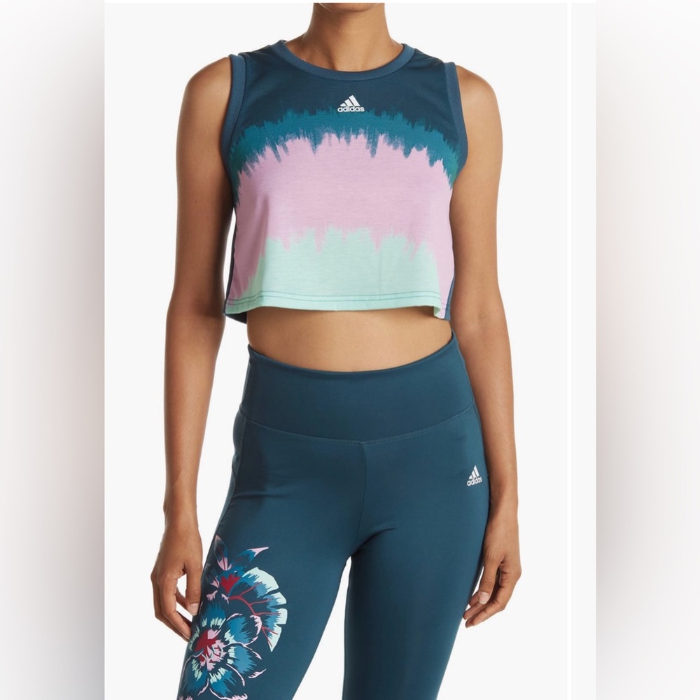 Adidas farm tie-dye drop tank top